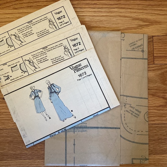 VTG ‘70s Vogue Calvin Klein UNCUT Pattern - Picture 4 of 9